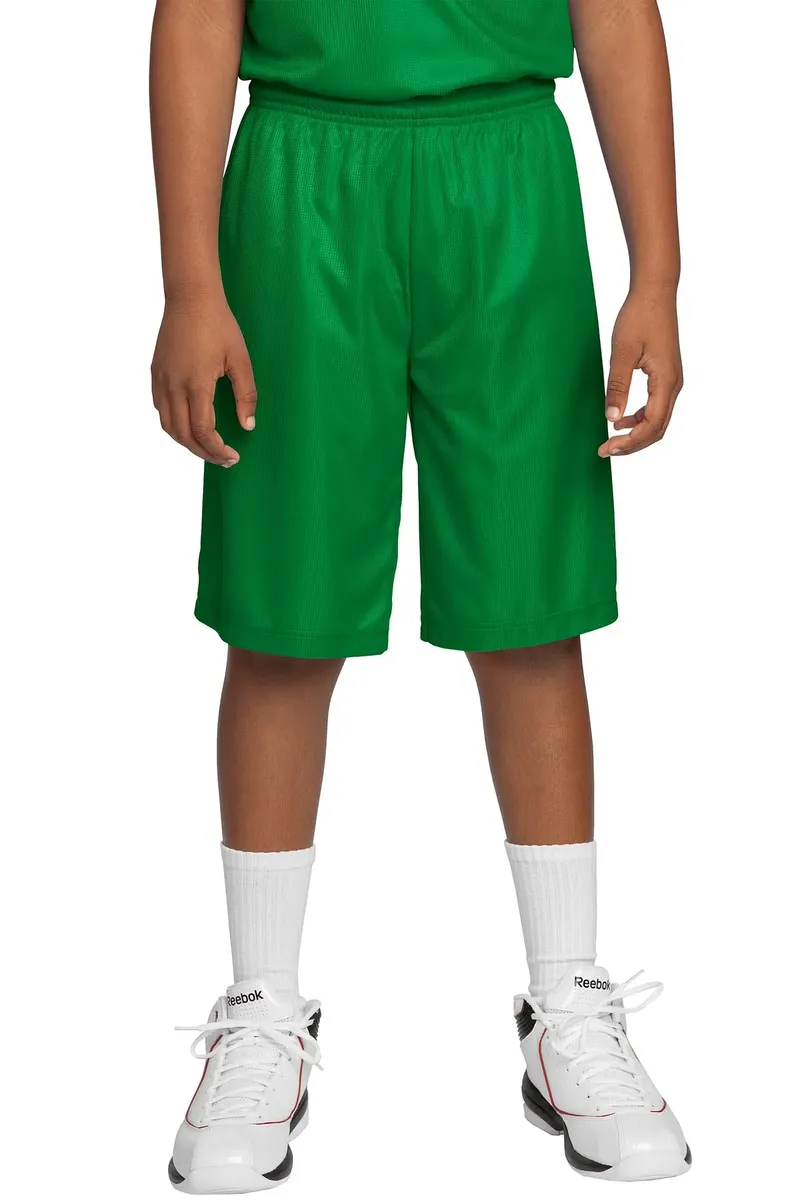 DISCONTINUED Sport-Tek® Youth PosiCharge® Mesh Reversible Short. YT560 - additional view 2