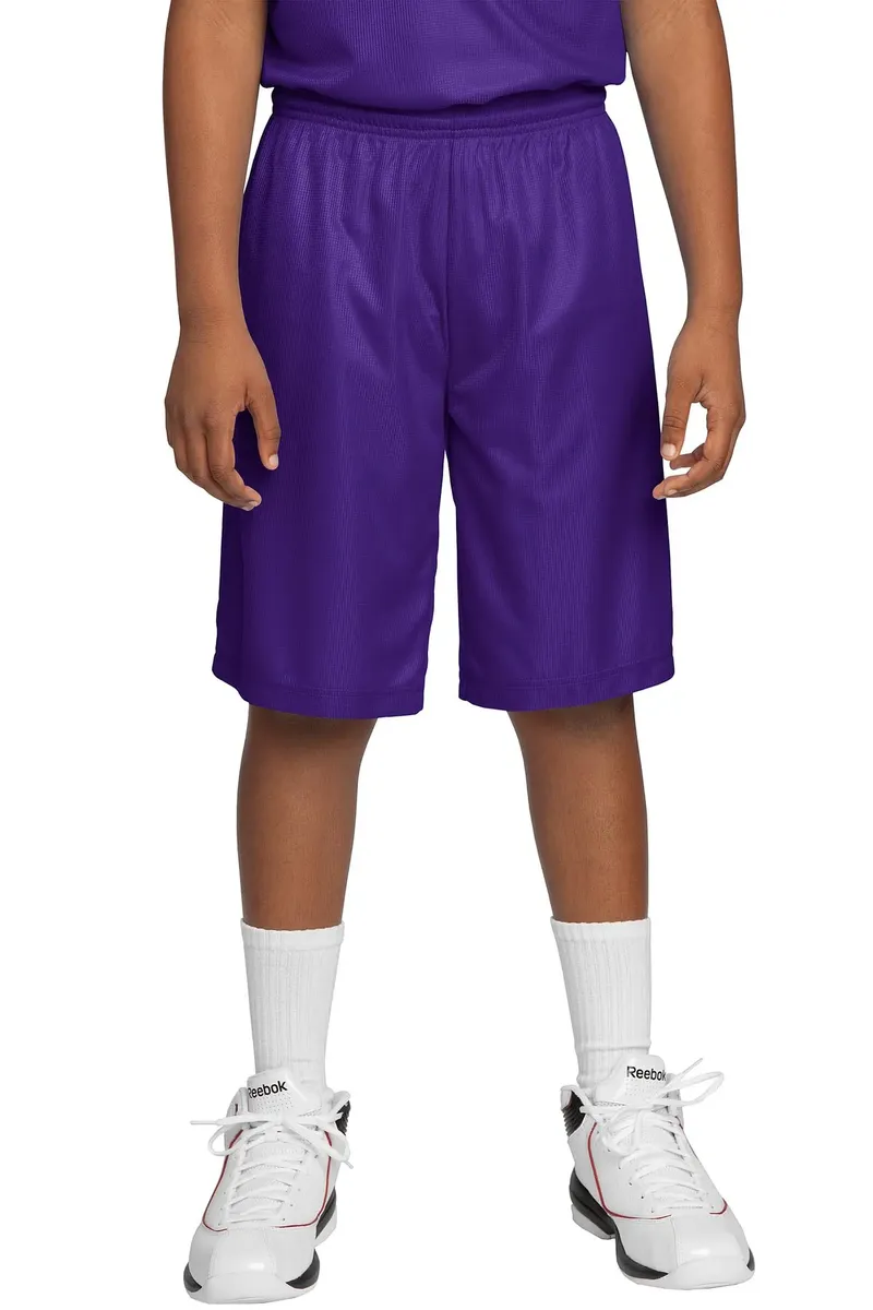 DISCONTINUED Sport-Tek® Youth PosiCharge® Mesh Reversible Short. YT560 - additional view 4