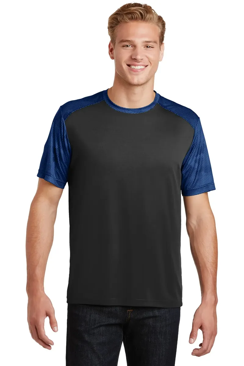 Sport-Tek® CamoHex Colorblock Tee. ST371 - additional view 5
