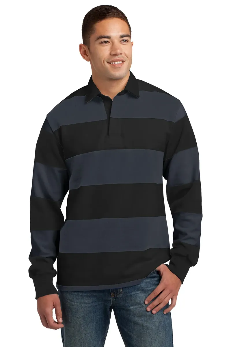 Sport-Tek® Classic Long Sleeve Rugby Polo. ST301 - additional view 4