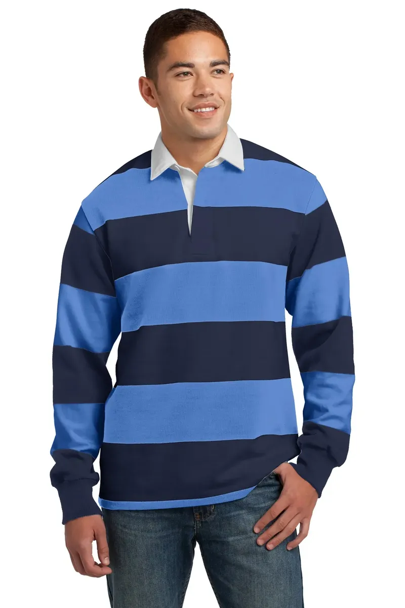 Sport-Tek® Classic Long Sleeve Rugby Polo. ST301