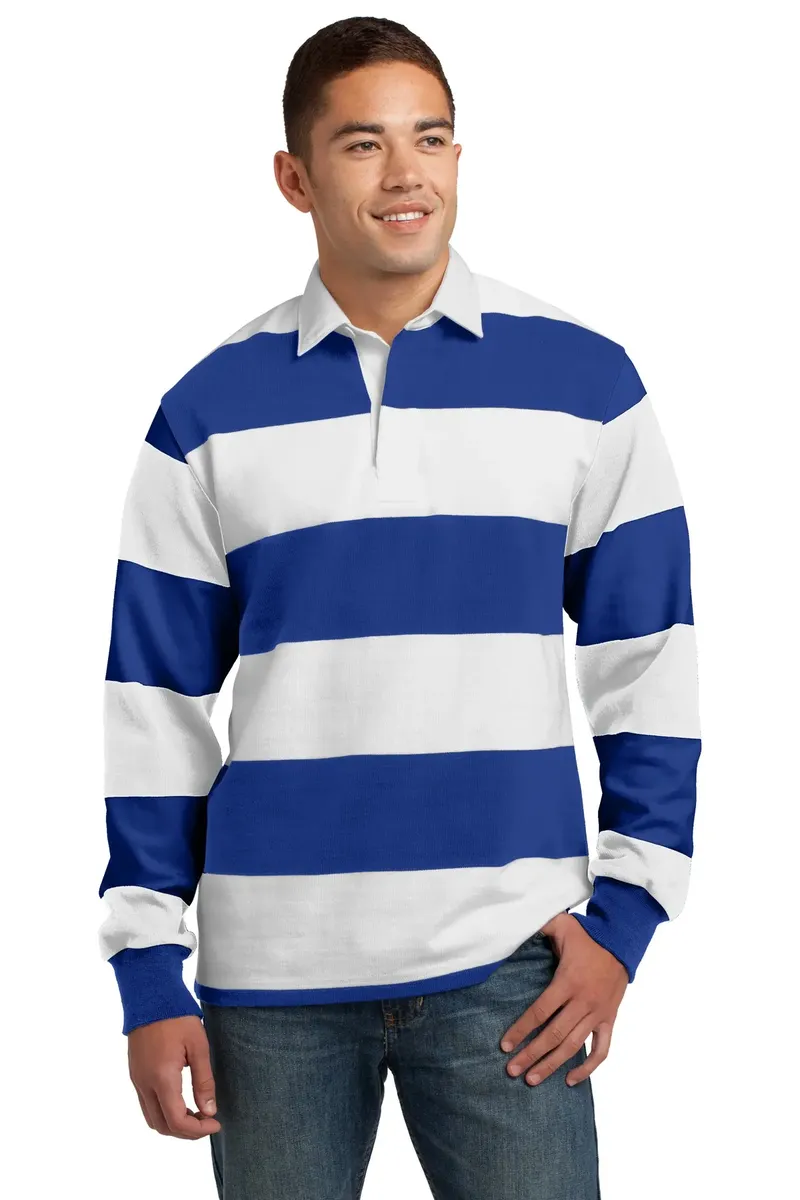 Sport-Tek® Classic Long Sleeve Rugby Polo. ST301 - additional view 2