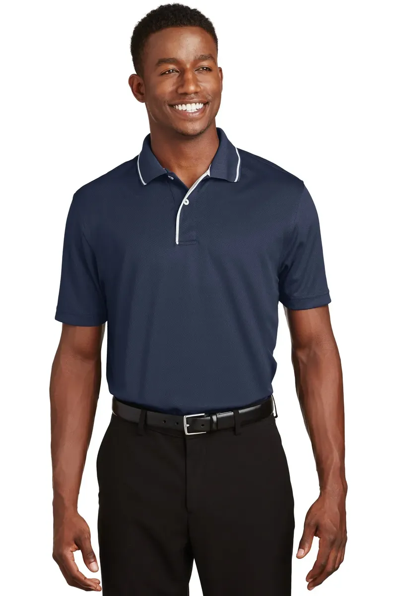 Sport-Tek® Dri-Mesh® Polo with Tipped Collar and Piping.  K467 - additional view 4