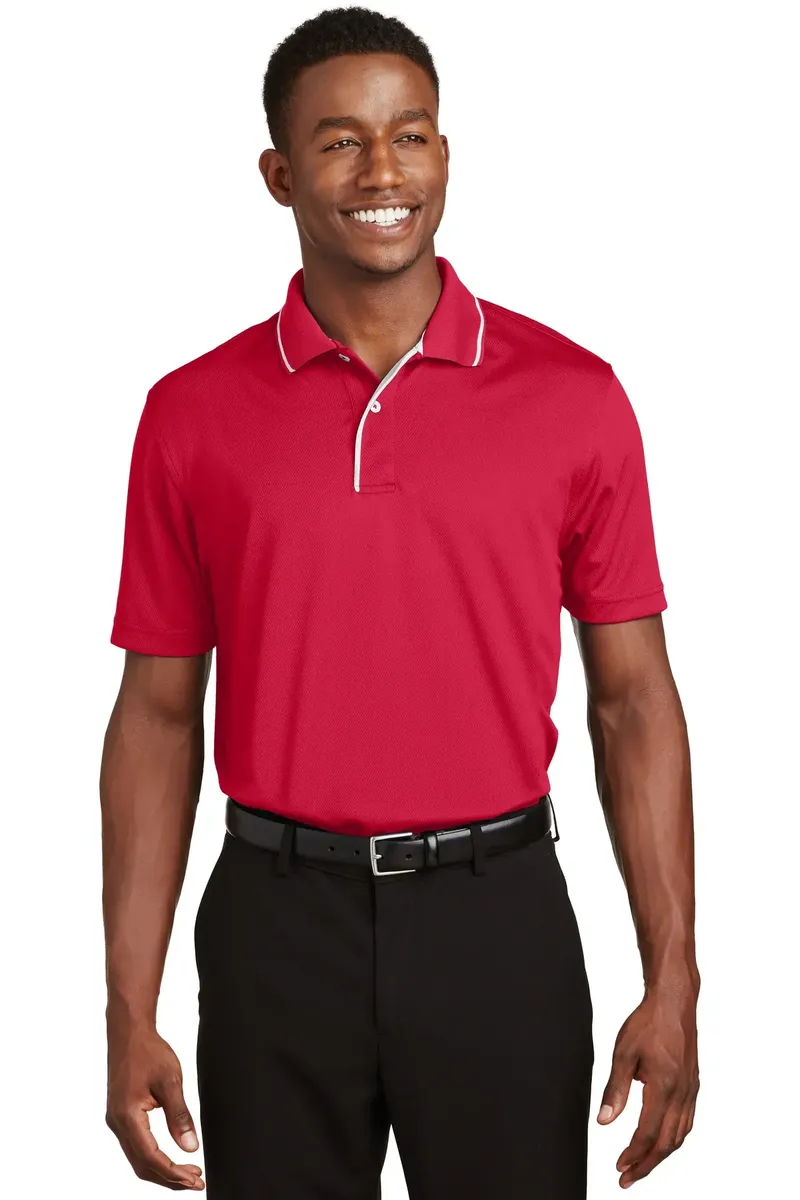 Sport-Tek® Dri-Mesh® Polo with Tipped Collar and Piping.  K467 - additional view 6
