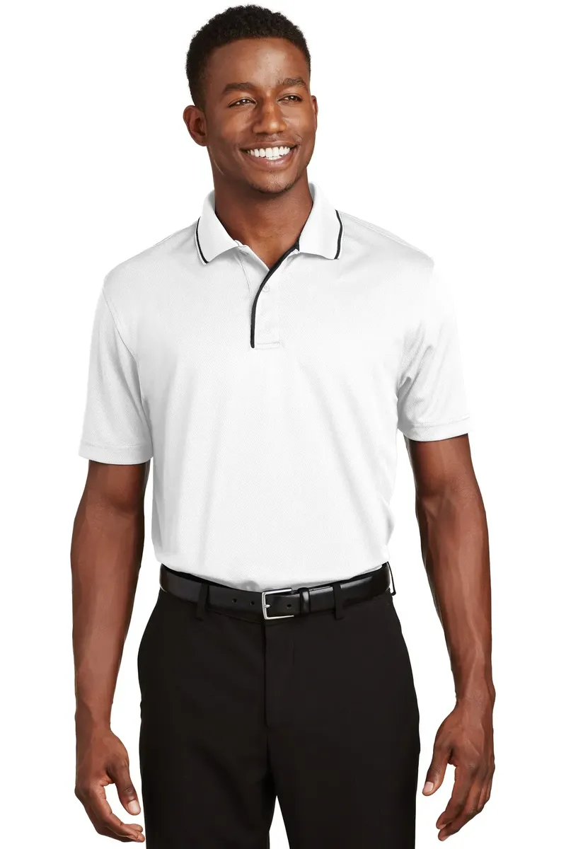 Sport-Tek® Dri-Mesh® Polo with Tipped Collar and Piping.  K467 - additional view 5