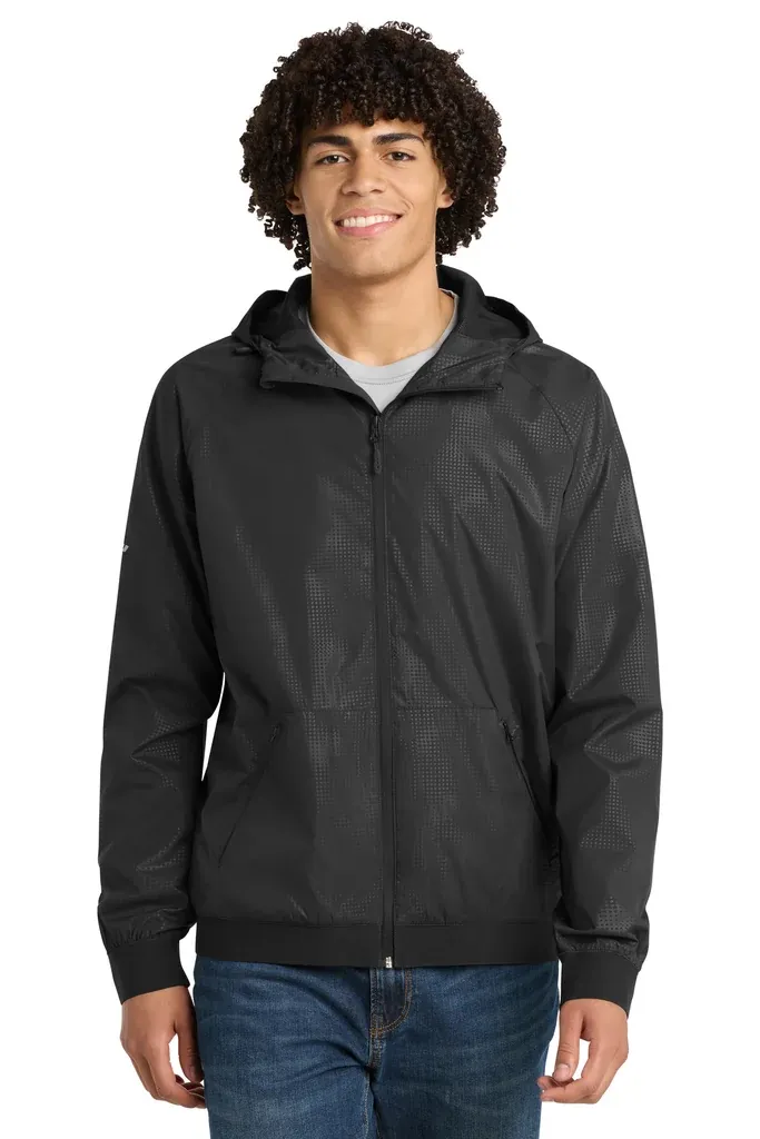 Sport-Tek® Embossed Hooded Wind Jacket. JST53 - additional view 1