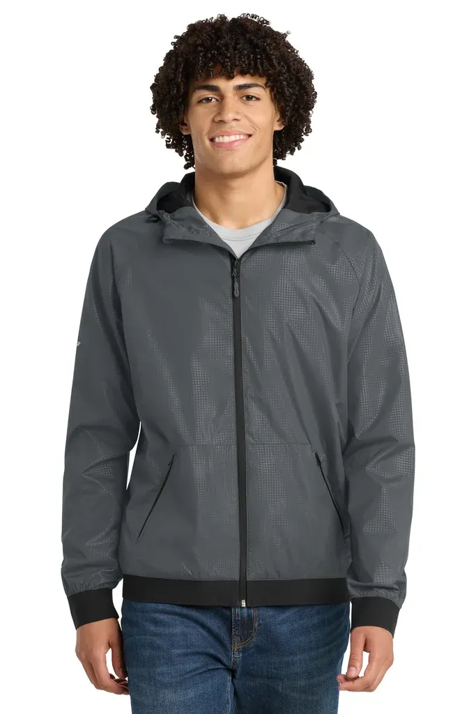 Sport-Tek® Embossed Hooded Wind Jacket. JST53 - additional view 4