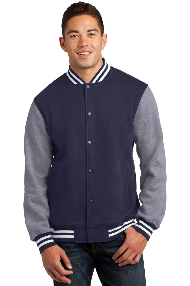 Sport-Tek® Fleece Letterman Jacket. ST270 - additional view 3