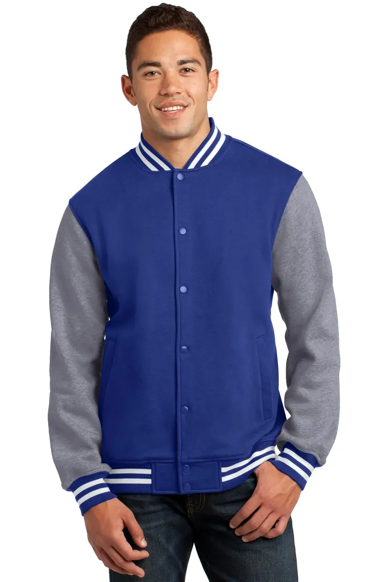Sport-Tek® Fleece Letterman Jacket. ST270 - additional view 1