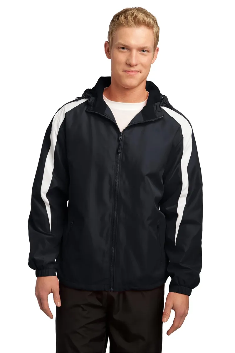 Sport-Tek® Fleece-Lined Colorblock Jacket. JST81 - additional view 1