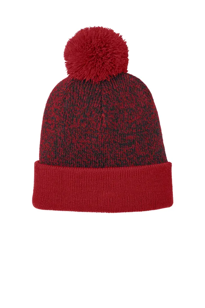 Sport-Tek® Halftime Heather Pom Beanie STC68 - additional view 5