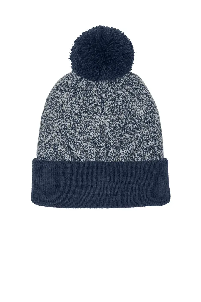 Sport-Tek® Halftime Heather Pom Beanie STC68 - additional view 4