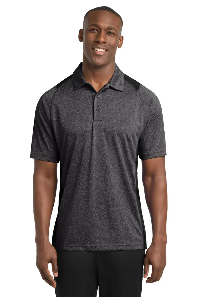 Sport-Tek® Heather Colorblock Contender Polo. ST665 - additional view 7