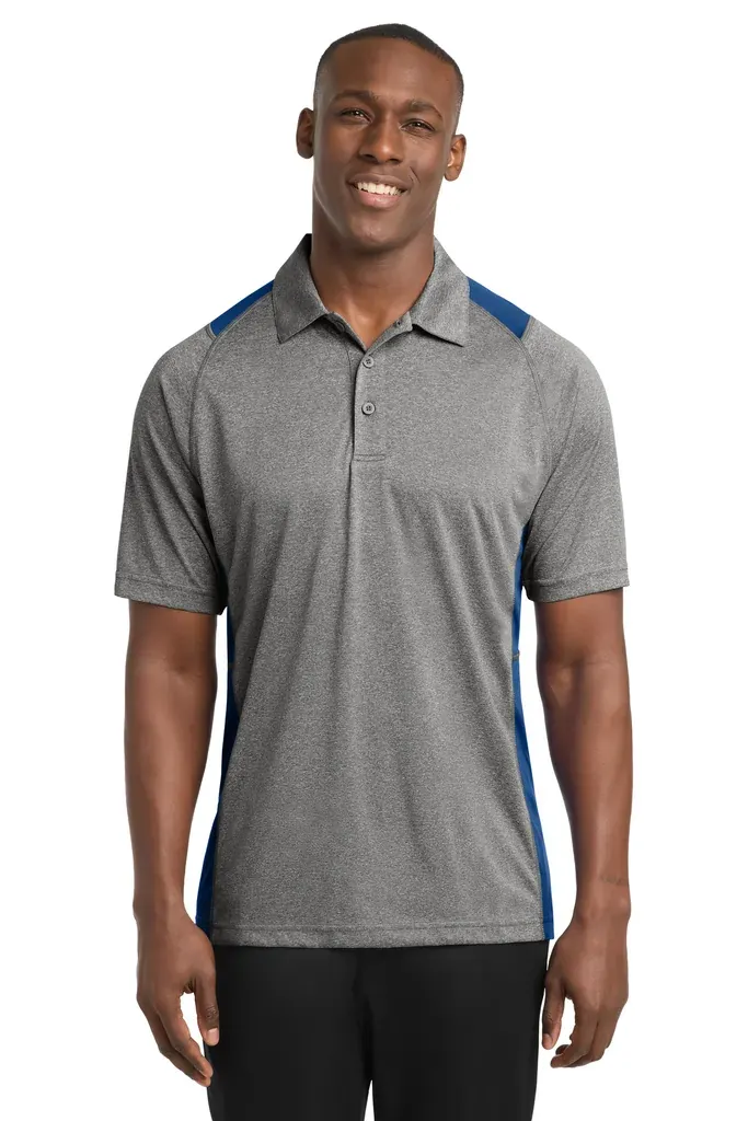 Sport-Tek® Heather Colorblock Contender Polo. ST665 - additional view 12