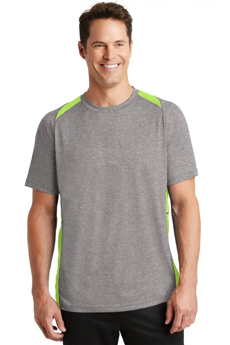 Sport-Tek® Heather Colorblock Contender Tee. ST361 - additional view 12