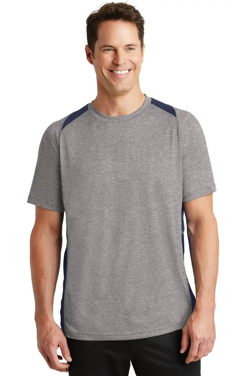 Sport-Tek® Heather Colorblock Contender Tee. ST361 - additional view 2