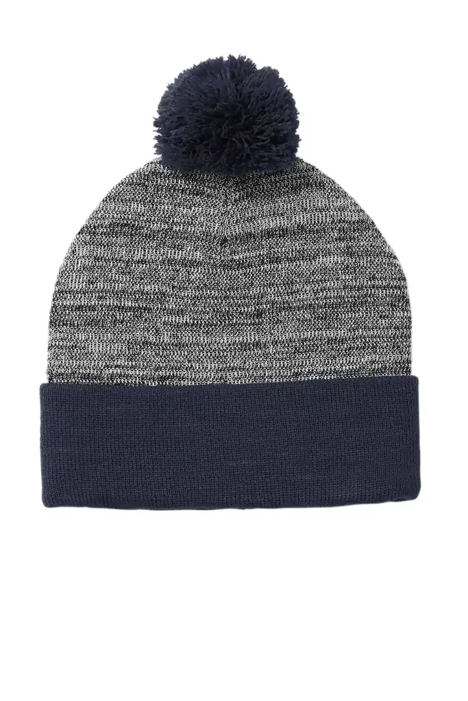 Sport-Tek ® Heather Pom Pom Beanie STC41 - additional view 1