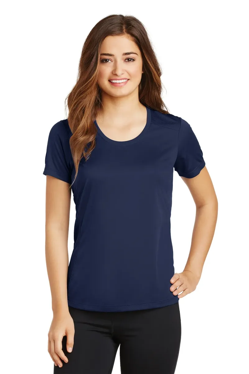 Sport-Tek® Ladies PosiCharge® Elevate Scoop Neck Tee. LST380 - additional view 1