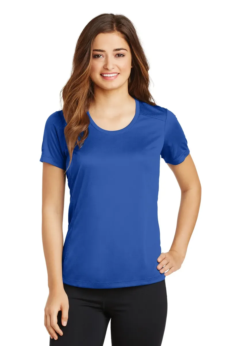 Sport-Tek® Ladies PosiCharge® Elevate Scoop Neck Tee. LST380 - additional view 3