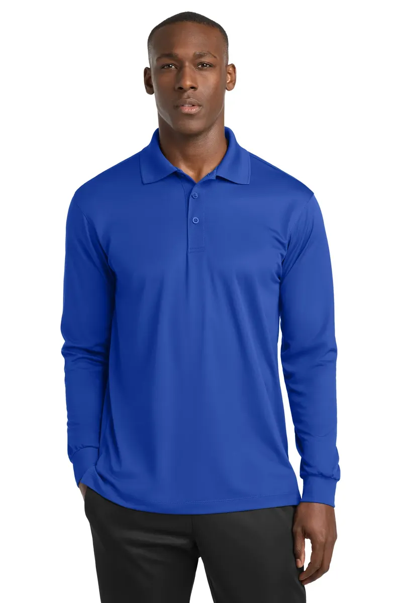 Sport-Tek® Long Sleeve Micropique Sport-Wick® Polo. ST657 - additional view 1