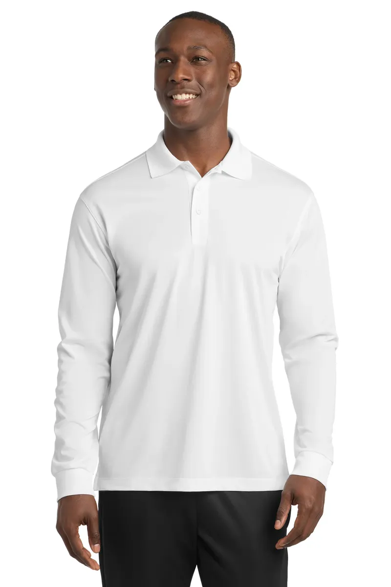 Sport-Tek® Long Sleeve Micropique Sport-Wick® Polo. ST657 - additional view 2