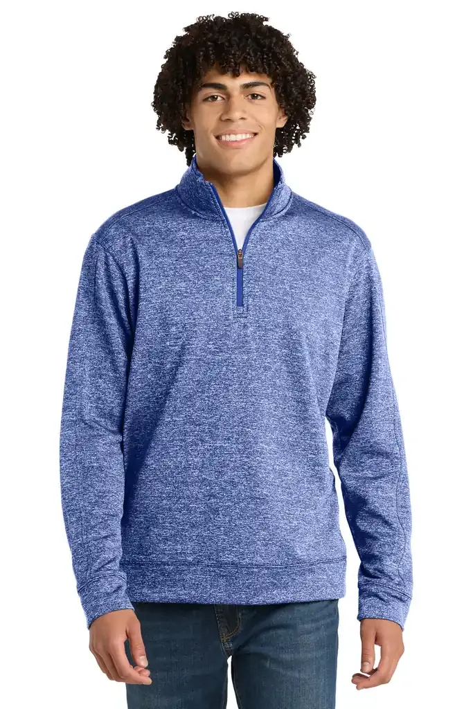 Sport-Tek® PosiCharge® Electric Heather Fleece 1/4-Zip Pullover. ST226 - additional view 1