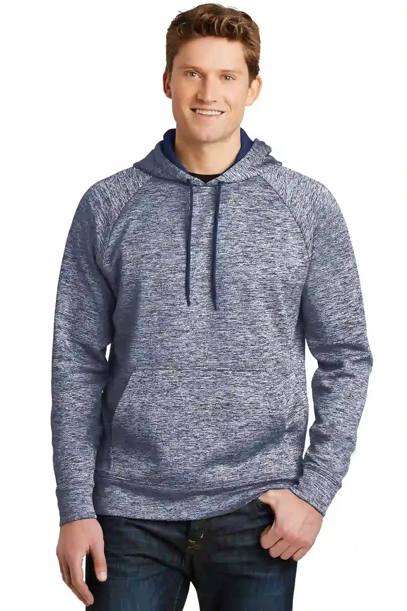 Sport-Tek® PosiCharge® Electric Heather Fleece Hooded Pullover. ST225 - additional view 6