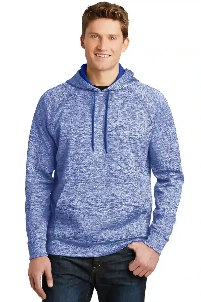 Sport-Tek® PosiCharge® Electric Heather Fleece Hooded Pullover. ST225 - additional view 4