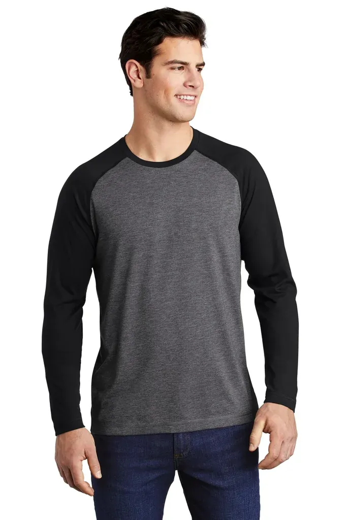 Sport-Tek ® PosiCharge ® Long Sleeve Tri-Blend Wicking Raglan Tee ST400LS - additional view 5