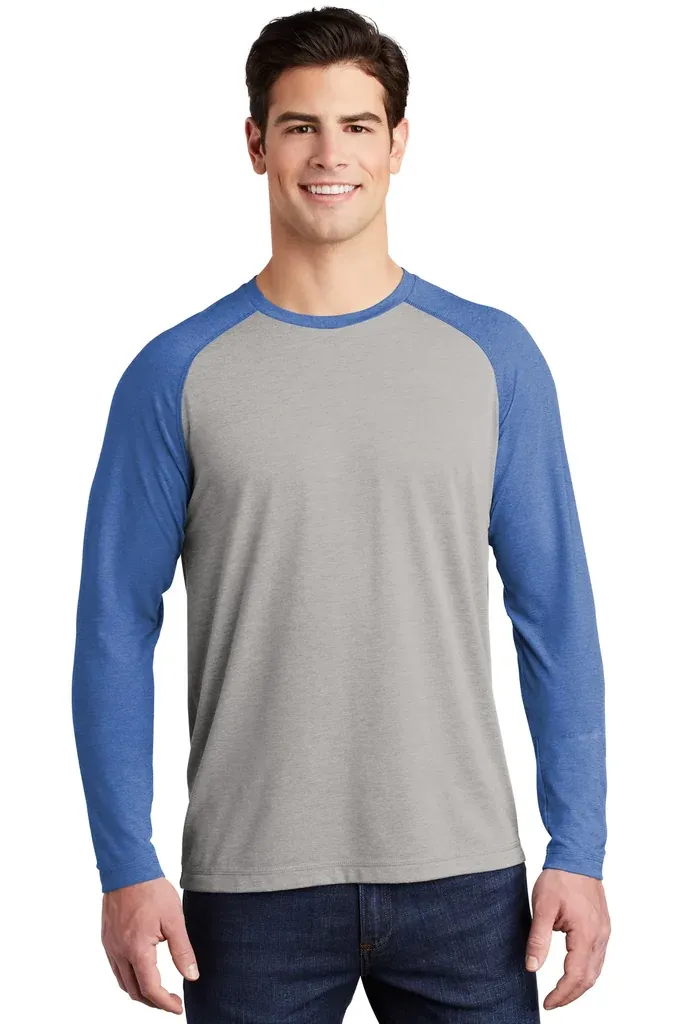 Sport-Tek ® PosiCharge ® Long Sleeve Tri-Blend Wicking Raglan Tee ST400LS - additional view 10