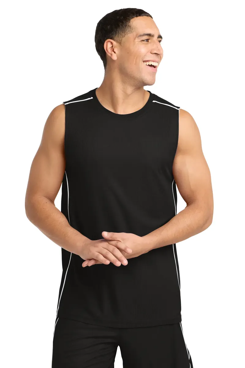 Sport-Tek® PosiCharge® Mesh Reversible Sleeveless Tee. T555 - additional view 1