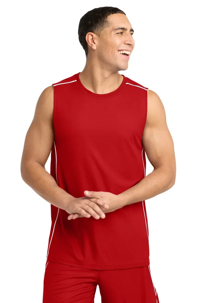 Sport-Tek® PosiCharge® Mesh Reversible Sleeveless Tee. T555 - additional view 3