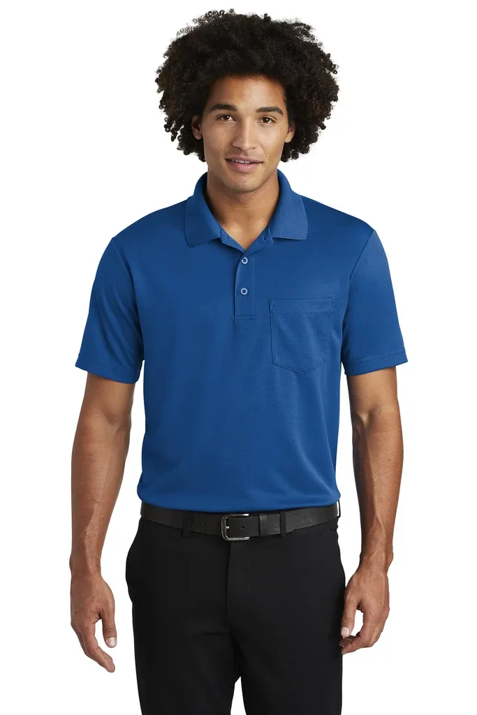 Sport-Tek ® PosiCharge ® RacerMesh ® Pocket Polo. ST640P - additional view 1