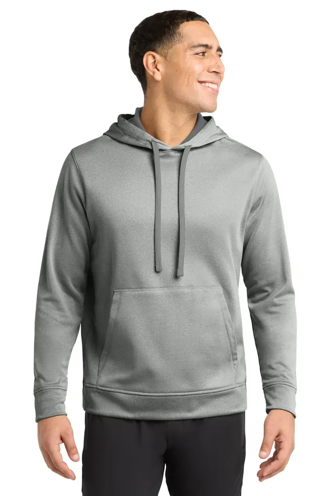 Sport-Tek ® PosiCharge ® Sport-Wick ® Heather Fleece Hooded Pullover. ST264 - additional view 2