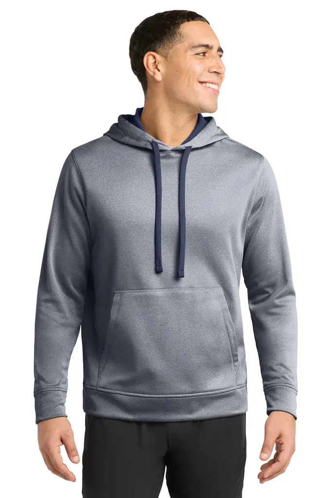 Sport-Tek ® PosiCharge ® Sport-Wick ® Heather Fleece Hooded Pullover. ST264 - additional view 3