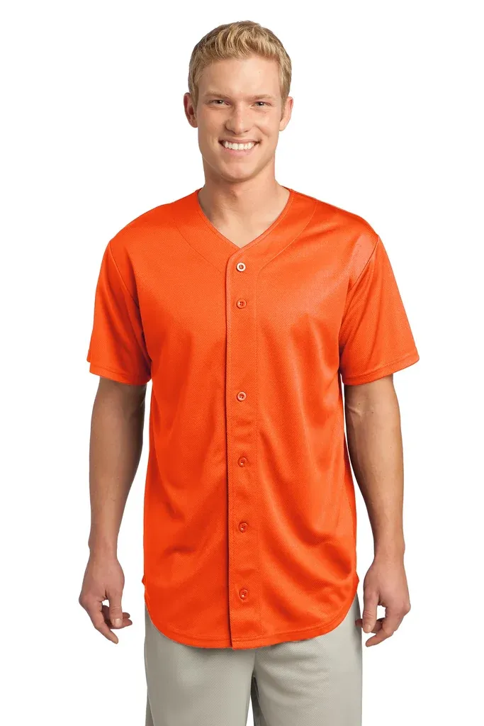 Sport-Tek® PosiCharge® Tough Mesh Full-Button Jersey. ST220 - additional view 3