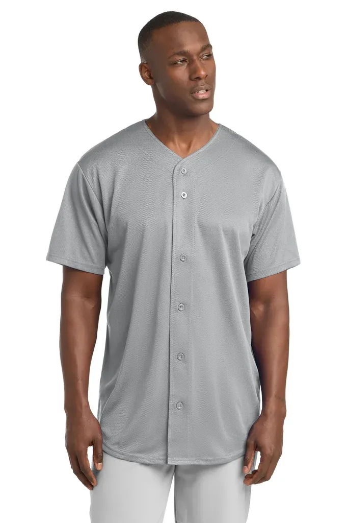 Sport-Tek® PosiCharge® Tough Mesh Full-Button Jersey. ST220 - additional view 2
