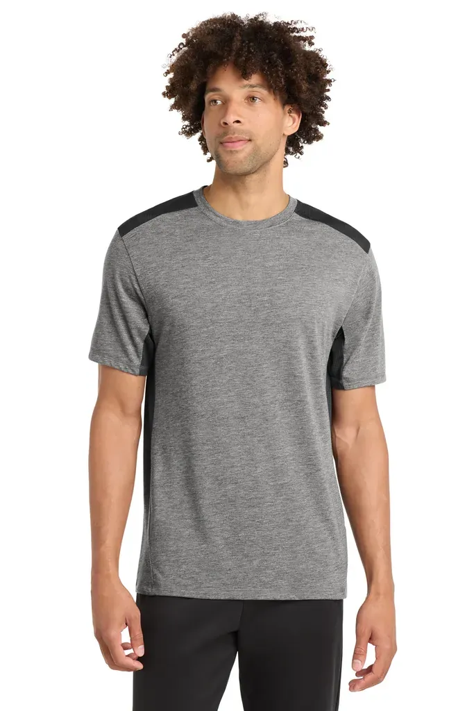 Sport-Tek ® PosiCharge ® Tri-Blend Wicking Draft Tee. ST410 - additional view 3
