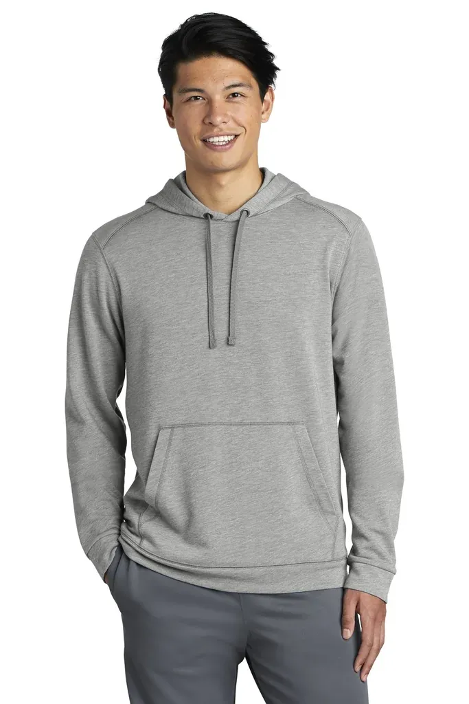 Sport-Tek ® PosiCharge ® Tri-Blend Wicking Fleece Hooded Pullover. ST296 - additional view 1