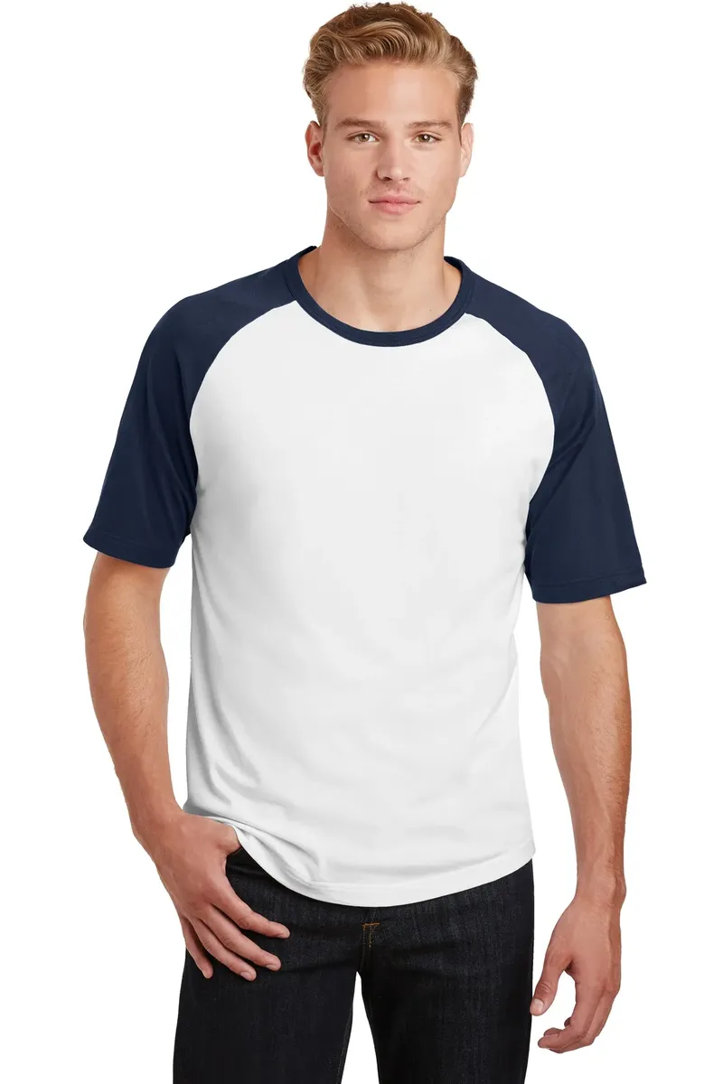Sport-Tek® Short Sleeve Colorblock Raglan Jersey. T201 - additional view 2
