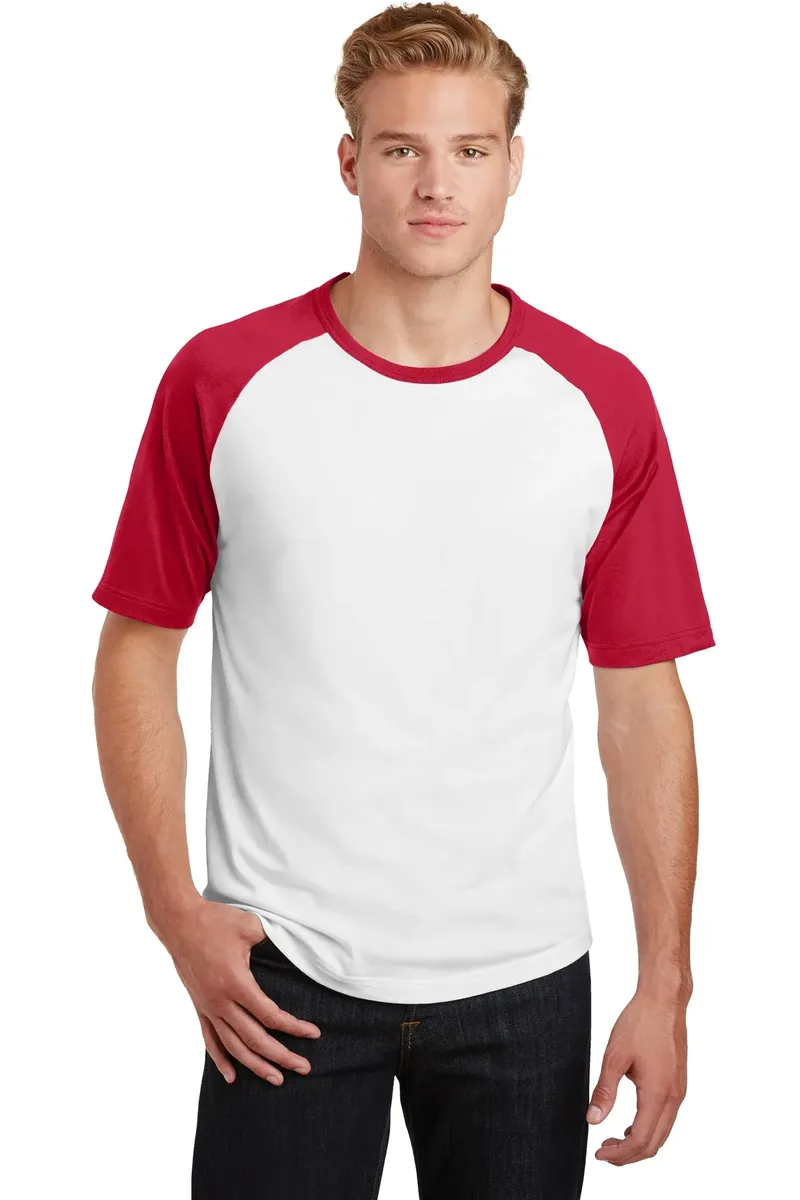 Sport-Tek® Short Sleeve Colorblock Raglan Jersey. T201 - additional view 3
