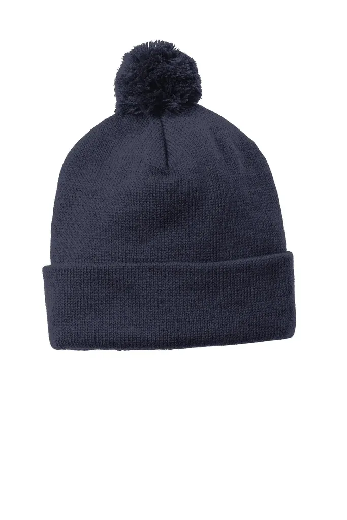Sport-Tek ® Solid Pom Pom Beanie. STC37 - additional view 5