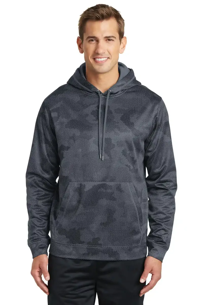 Sport-Tek® Sport-Wick® CamoHex Fleece Hooded Pullover. ST240 - additional view 2
