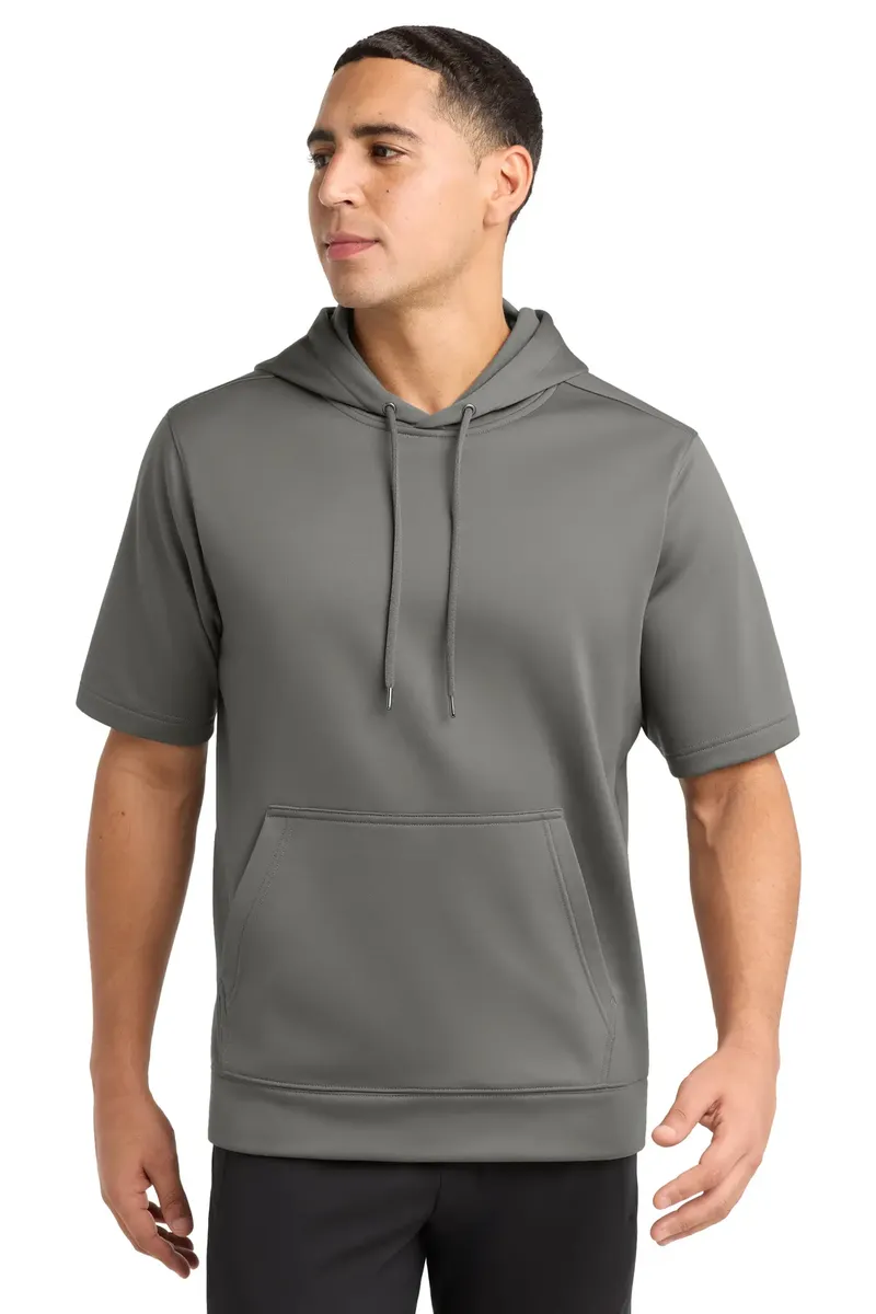 Sport-Tek ® Sport-Wick ® Fleece Short Sleeve Hooded Pullover. ST251 - additional view 4
