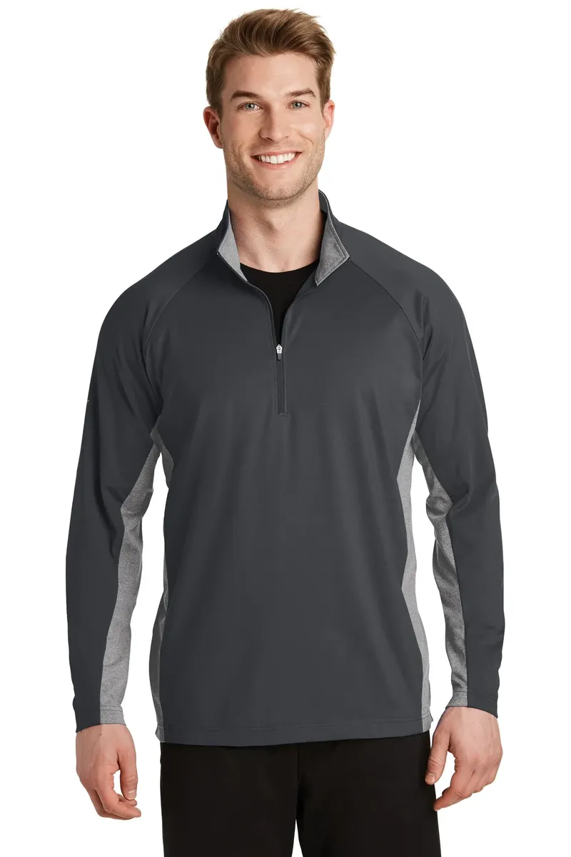 Sport-Tek® Sport-Wick® Stretch Contrast 1/4-Zip Pullover. ST854 - additional view 2