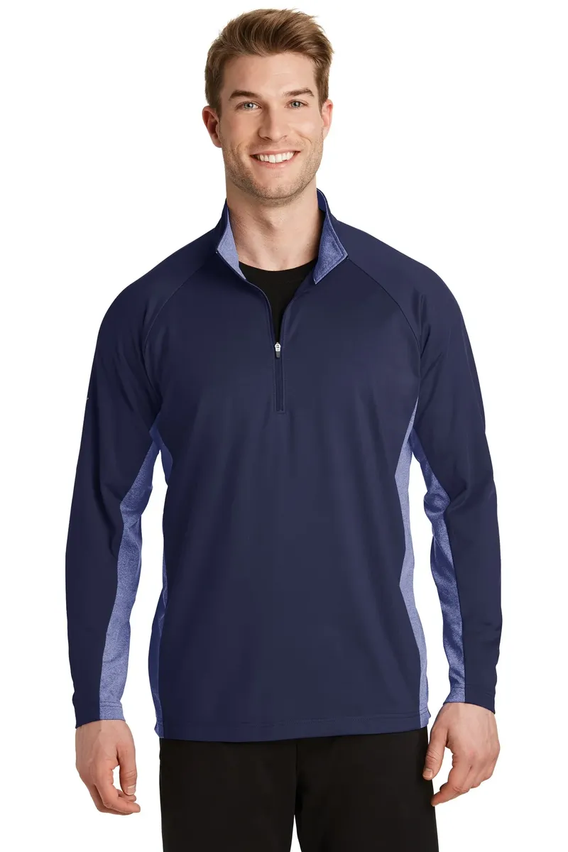 Sport-Tek® Sport-Wick® Stretch Contrast 1/4-Zip Pullover. ST854 - additional view 3