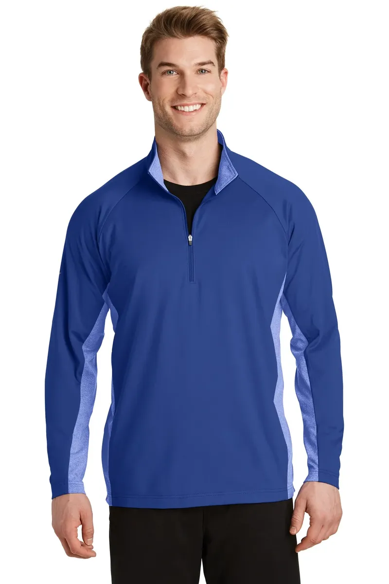 Sport-Tek® Sport-Wick® Stretch Contrast 1/4-Zip Pullover. ST854 - additional view 1