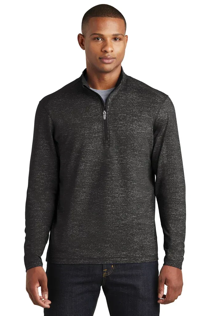Sport-Tek ® Sport-Wick ® Stretch Reflective Heather 1/2-Zip Pullover. ST855 - additional view 3