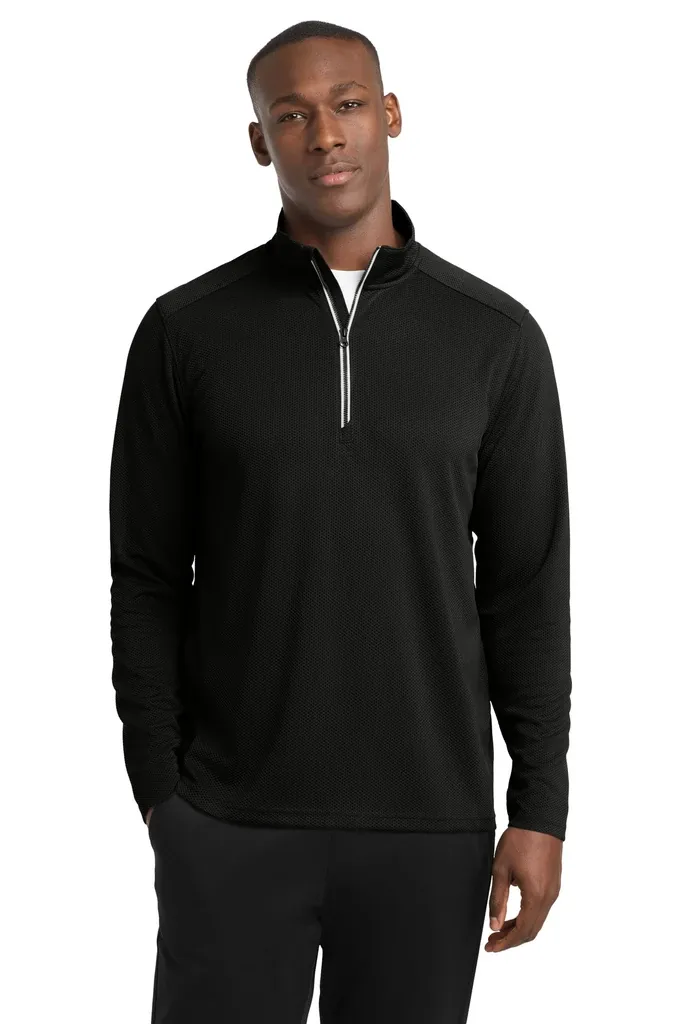 Sport-Tek® Sport-Wick® Textured 1/4-Zip Pullover.  ST860 - additional view 3