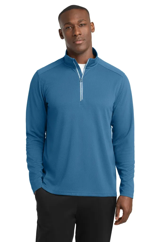 Sport-Tek® Sport-Wick® Textured 1/4-Zip Pullover.  ST860 - additional view 4